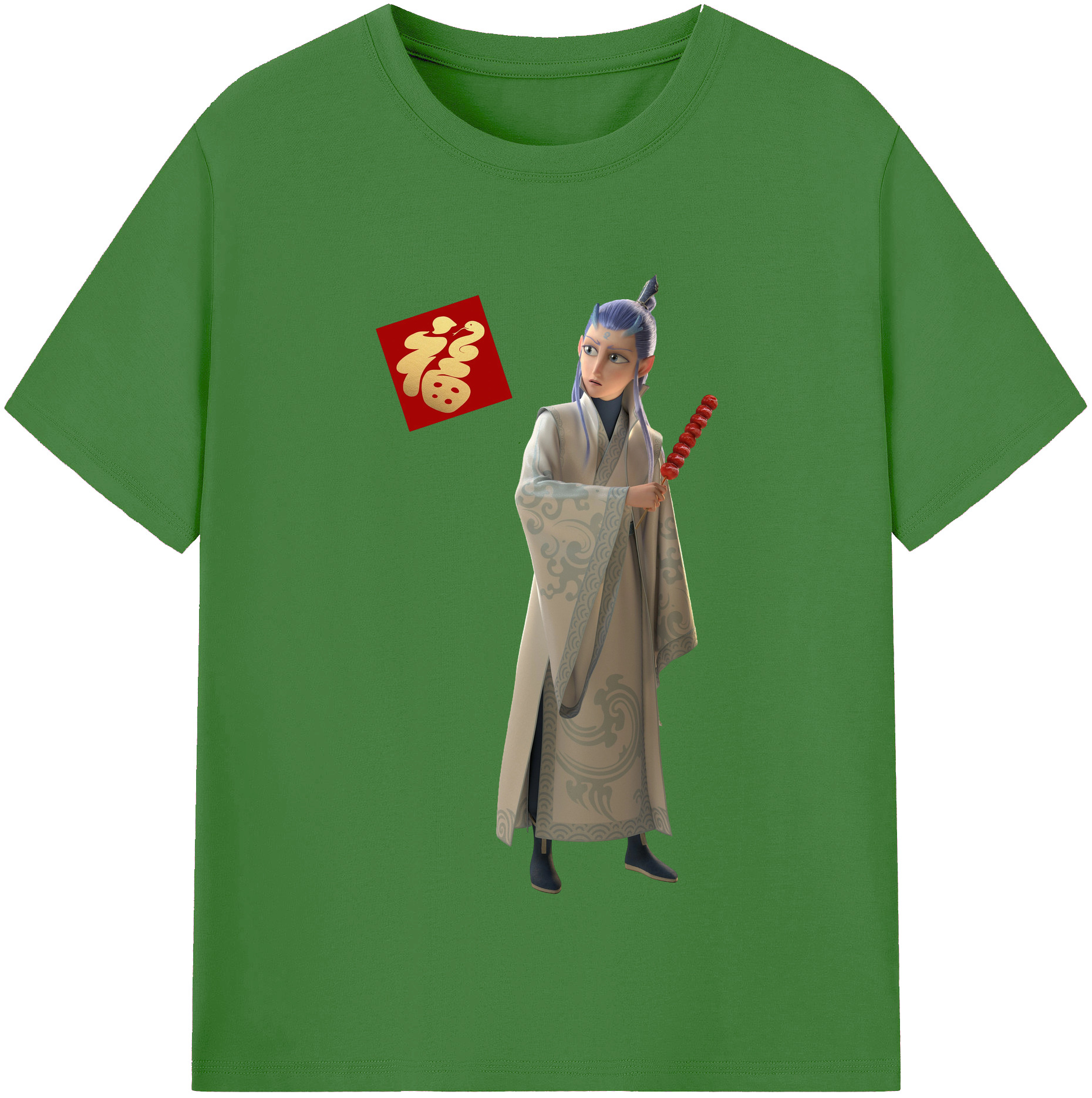 （画像用） Ne Zha 2 ナタ 魔童の大暴れ レディースカジュアルプリントTシャツ（綿100％）